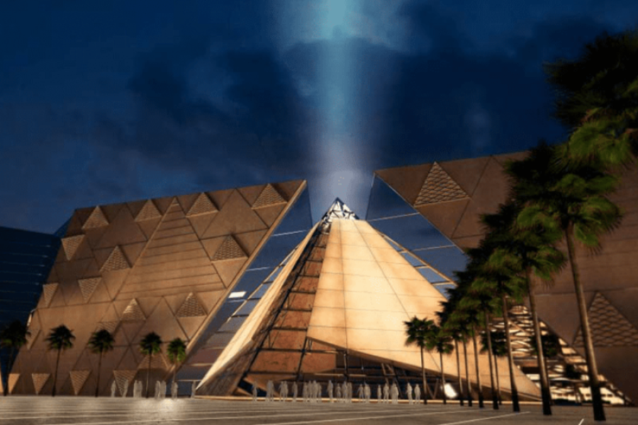 The Majestic Giza Pyramids & the Grand Egyptian Museum